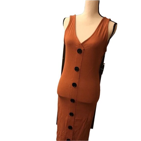 ✨ Forever 21 ribbed mock button front dress ✨ - Picture 5 of 6